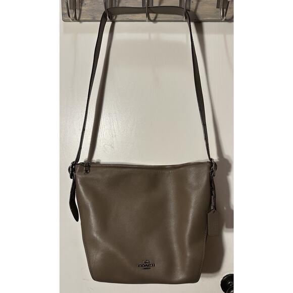 Coach 1941 Dufflette Natural Smooth Calf Leather Pewter - Picture 1 of 16